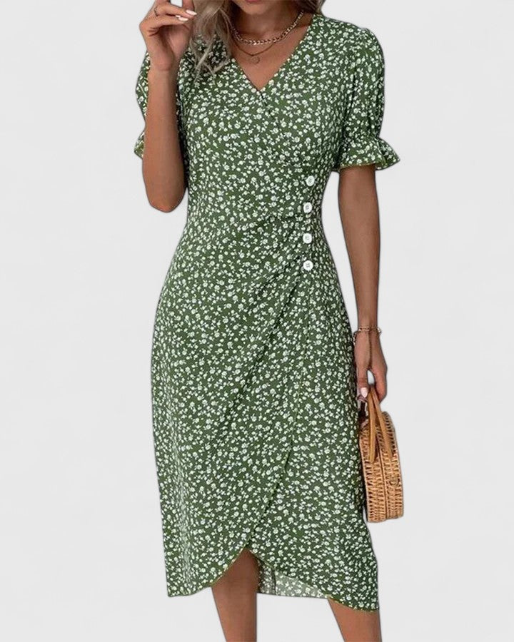 Kataryna | Comfortable Summer Dress – Green | The Bellemont Sisters Australia