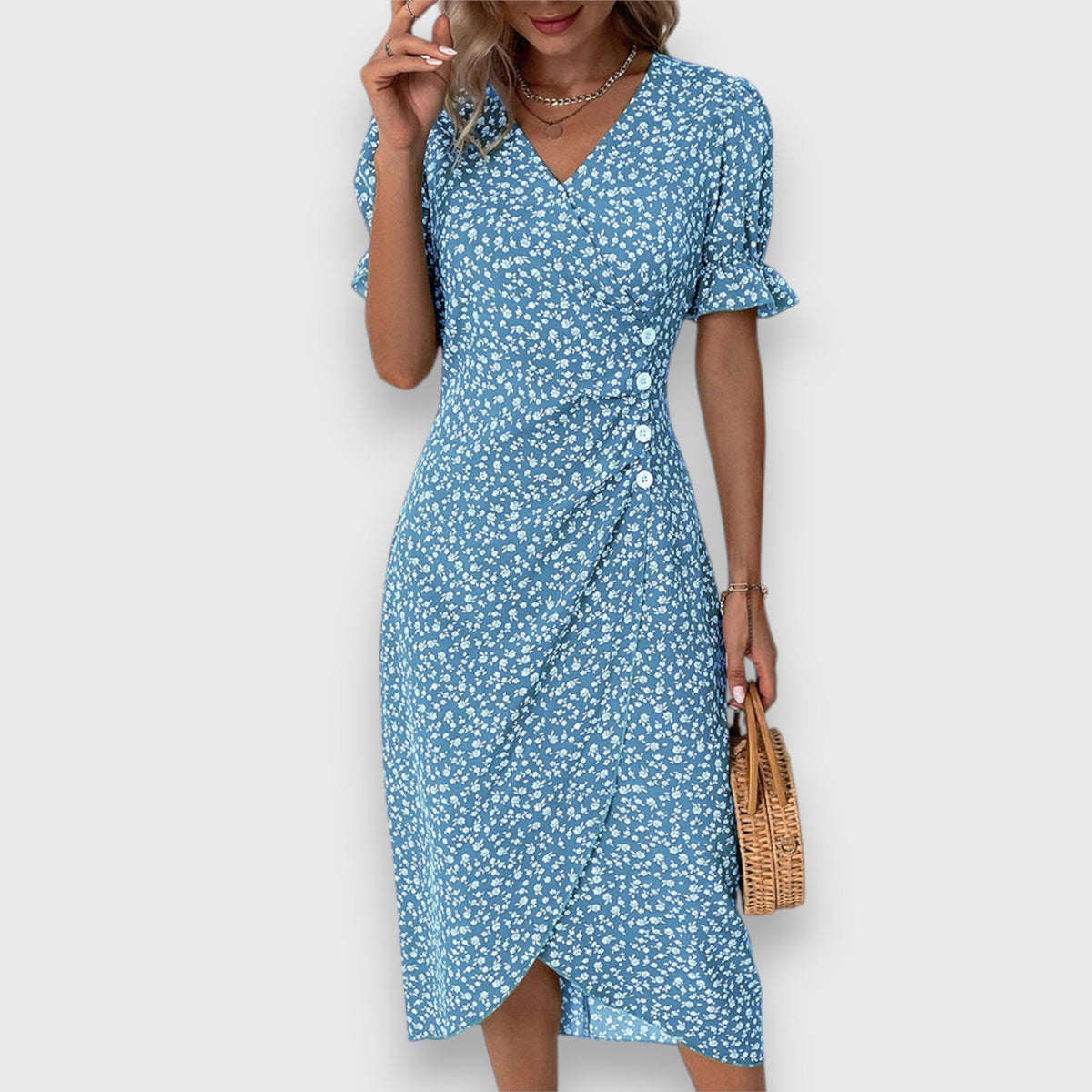 Tessina – Elegant Floral Dress | The Bellemont Sisters Australia