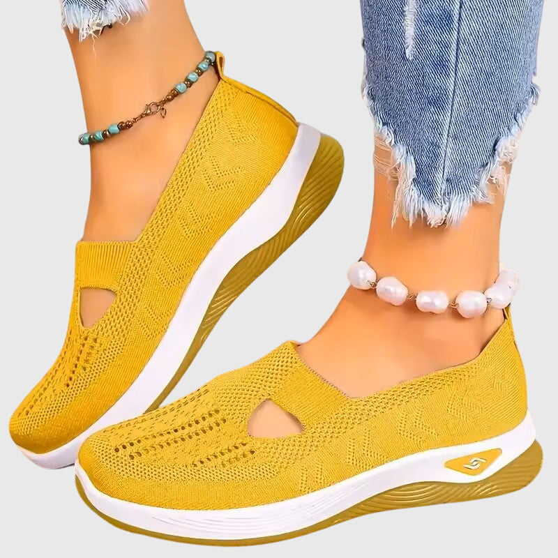 Emely | Orthopedic Slip-On Shoes – Light Yellow | The Bellemont Sisters Australia