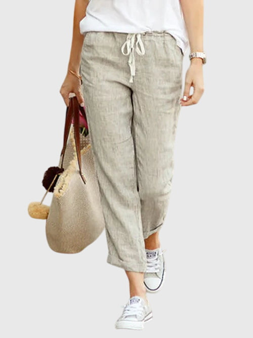 Zanra | Elegant Summer Pants – Apricot | The Bellemont Sisters Australia