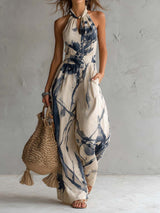 MARCELLA | HALTER WIDE-LEG JUMPSUIT | The Bellemont Sisters Australia