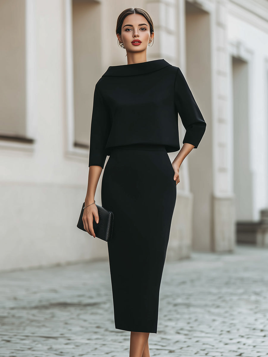 Brooks | Set with Boat Neckline | The Bellemont Sisters Australia
