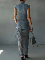 Abigail | Blue Slim Set | The Bellemont Sisters Australia