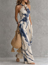 MARCELLA | HALTER WIDE-LEG JUMPSUIT | The Bellemont Sisters Australia
