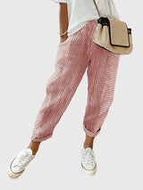 Autumn | Elegant Women's Pants – Red | The Bellemont Sisters Australia