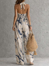 MARCELLA | HALTER WIDE-LEG JUMPSUIT | The Bellemont Sisters Australia