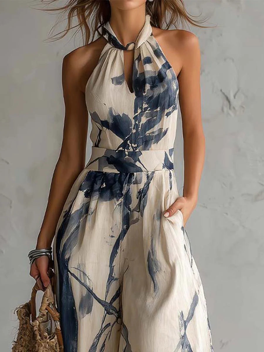 MARCELLA | HALTER WIDE-LEG JUMPSUIT | The Bellemont Sisters Australia