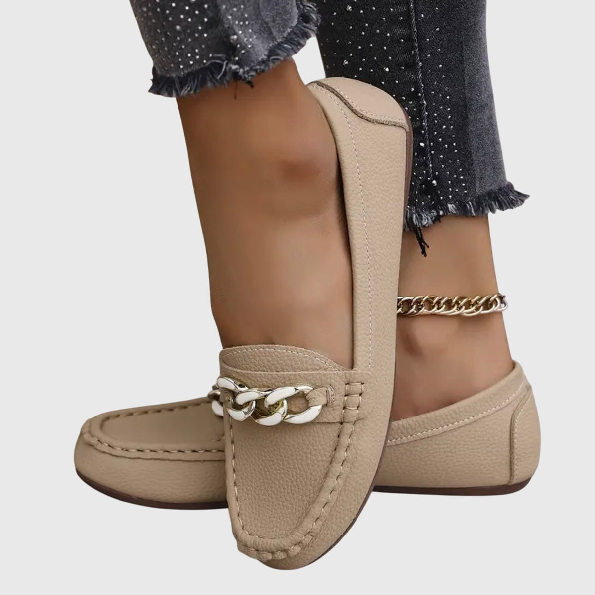 Melissa | Orthopedic Loafers – Beige | The Bellemont Sisters Australia