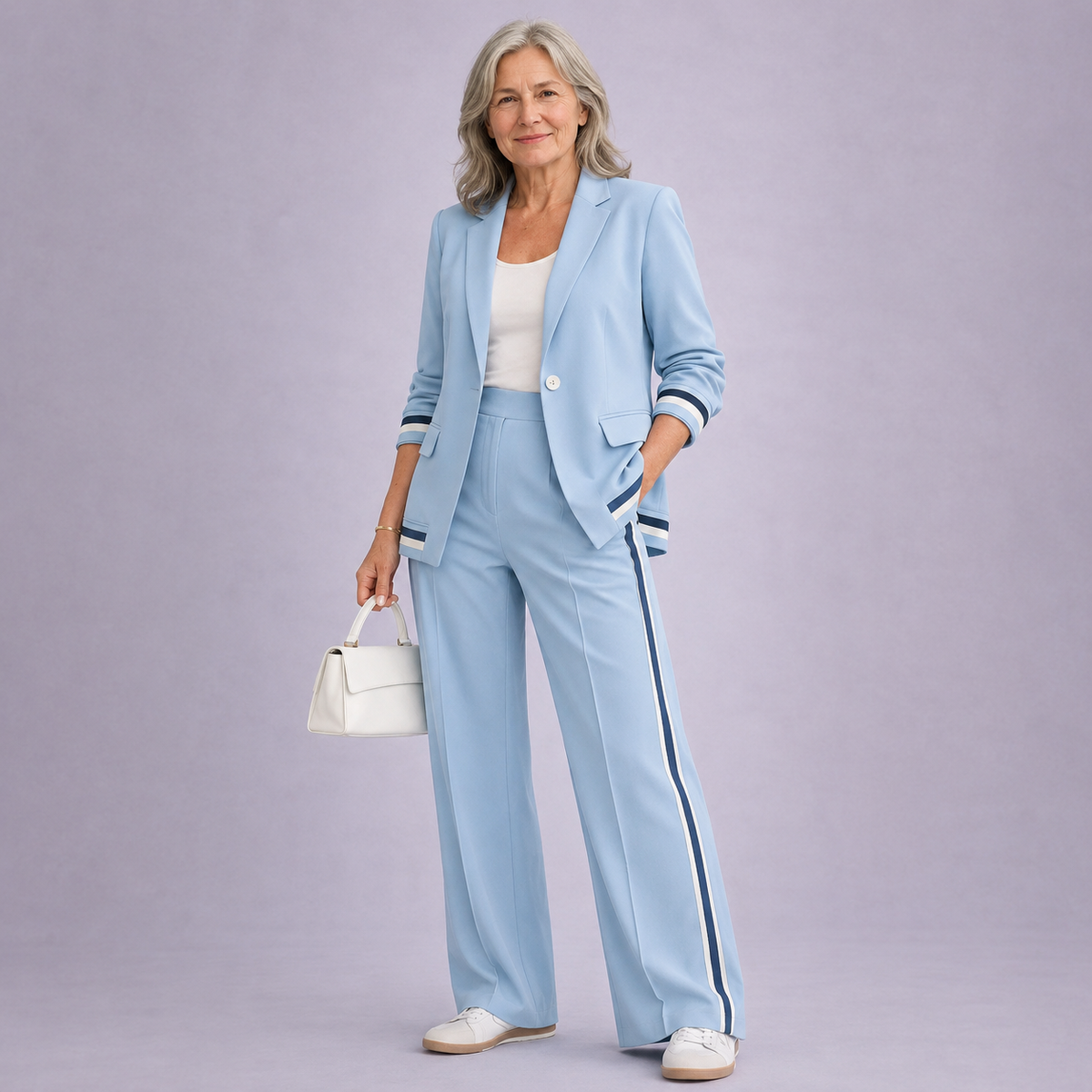 Hyacinth | Casual Suit Set – Light Blue | The Bellemont Sisters Australia