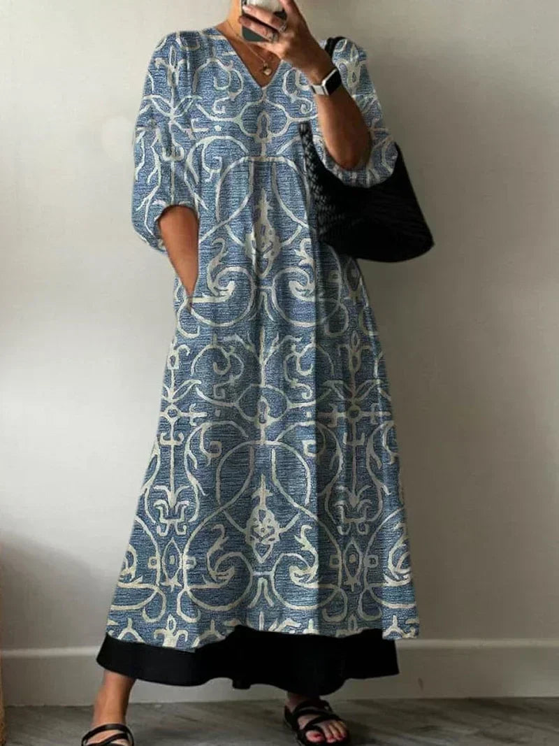 Elegant Dress with Floral Print Lia | The Bellemont Sisters Australia