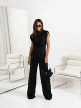 Diann™ Elegant Two-Piece Set – Black | The Bellemont Sisters Australia