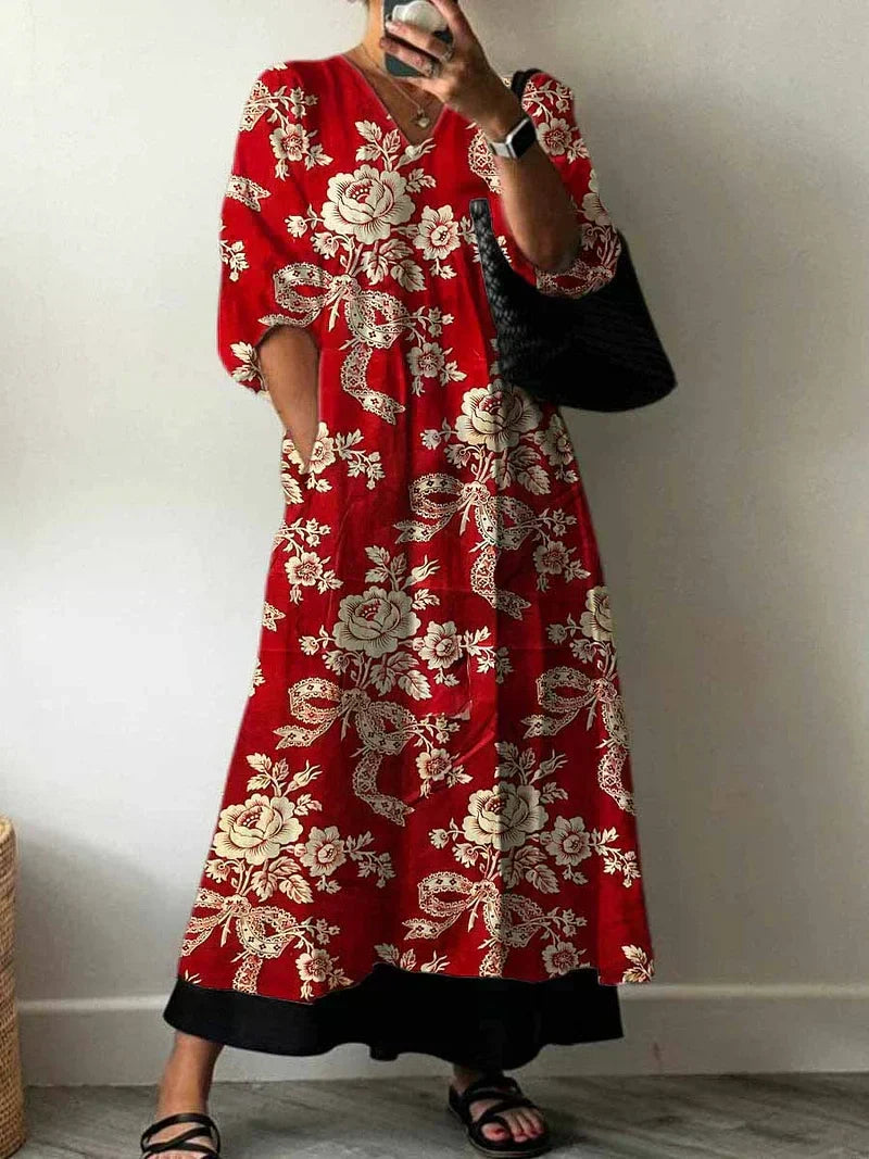 Elegant Printed Dress Julia | The Bellemont Sisters Australia