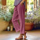 Coastal Breeze Trousers – Purple | The Bellemont Sisters Australia