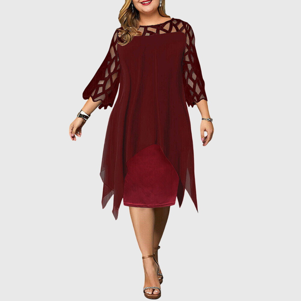 Juliana | Chic Dress – Red Wine | The Bellemont Sisters Australia