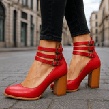 Elena - Charm Heels – Red | The Bellemont Sisters Australia