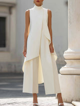 Camara™ | Elegant Formal Occasion Pant Set – White | The Bellemont Sisters Australia