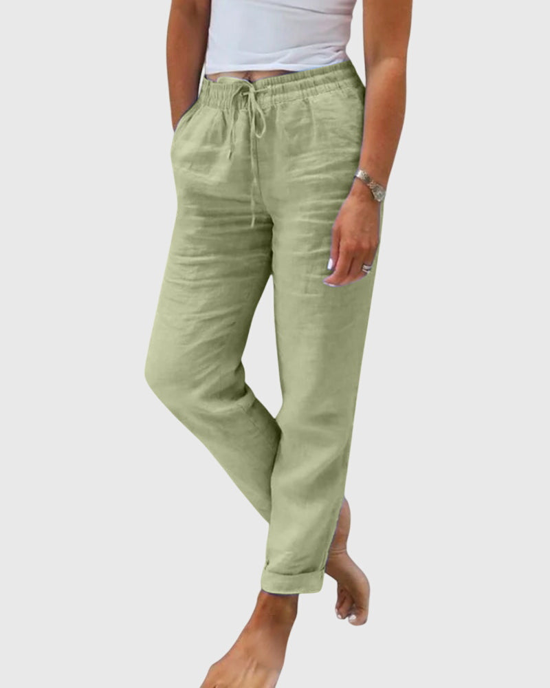 Margaret | Elegant Women's Pants – Green | The Bellemont Sisters Australia