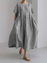 Bianco floral summer dress – Grey | The Bellemont Sisters Australia
