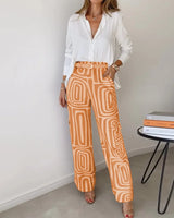Kendra™ Elegant Two-Piece Set – Orange | The Bellemont Sisters Australia