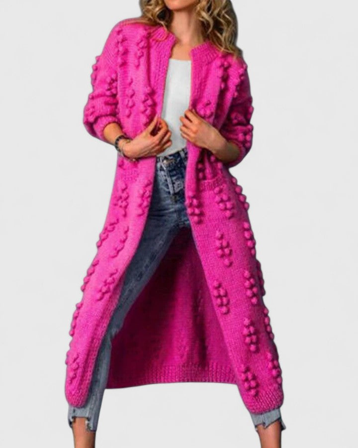 Anzherrah | Comfortable Cardigan – Rose Red | The Bellemont Sisters Australia