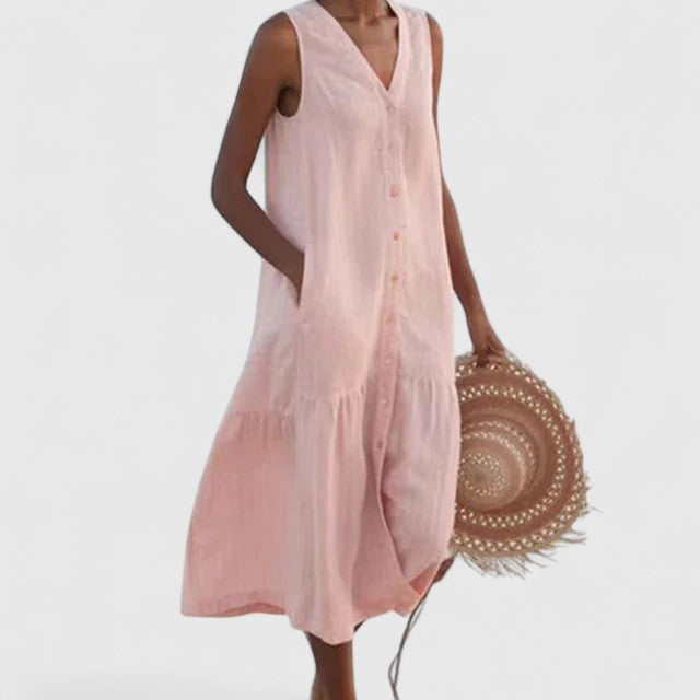 Veranika | Comfortable Dress – Pink | The Bellemont Sisters Australia