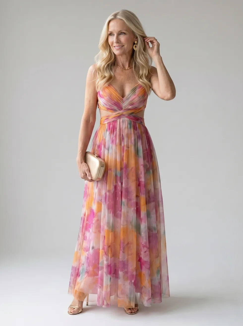 Isel™ Soft Wrap Maxi Dress – Multicolor | The Bellemont Sisters Australia