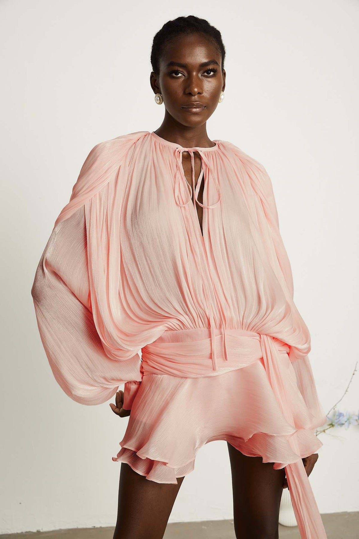 Elodie - Puff Sleeve Set – Pink | The Bellemont Sisters Australia