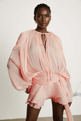Elodie - Puff Sleeve Set – Pink | The Bellemont Sisters Australia