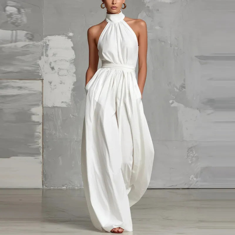 Kiarra™ Jumpsuit – White | The Bellemont Sisters Australia