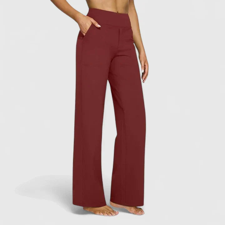 Jasmynne | Comfortable Pants – Red | The Bellemont Sisters Australia