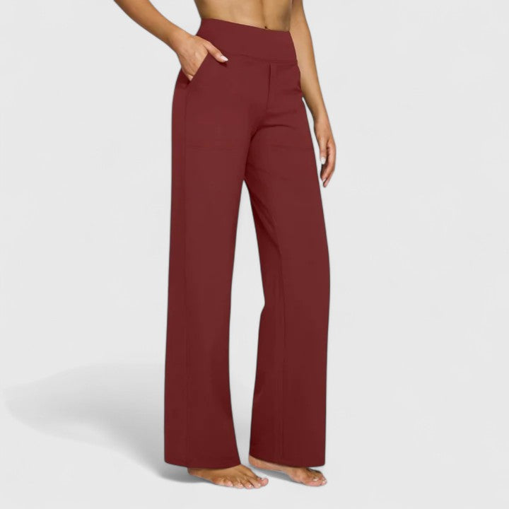 Hilary | Sophisticated Pants – Red | The Bellemont Sisters Australia