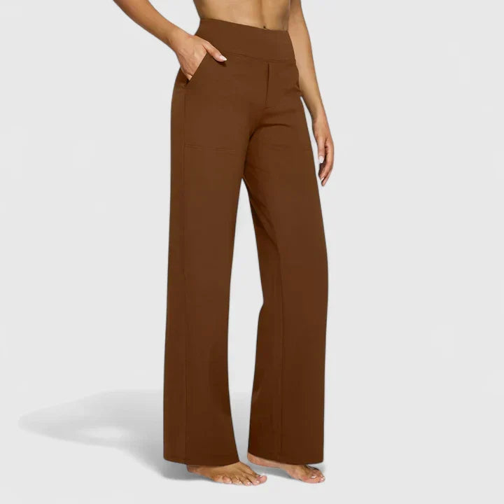 Jasmynne | Comfortable Pants – Brown | The Bellemont Sisters Australia