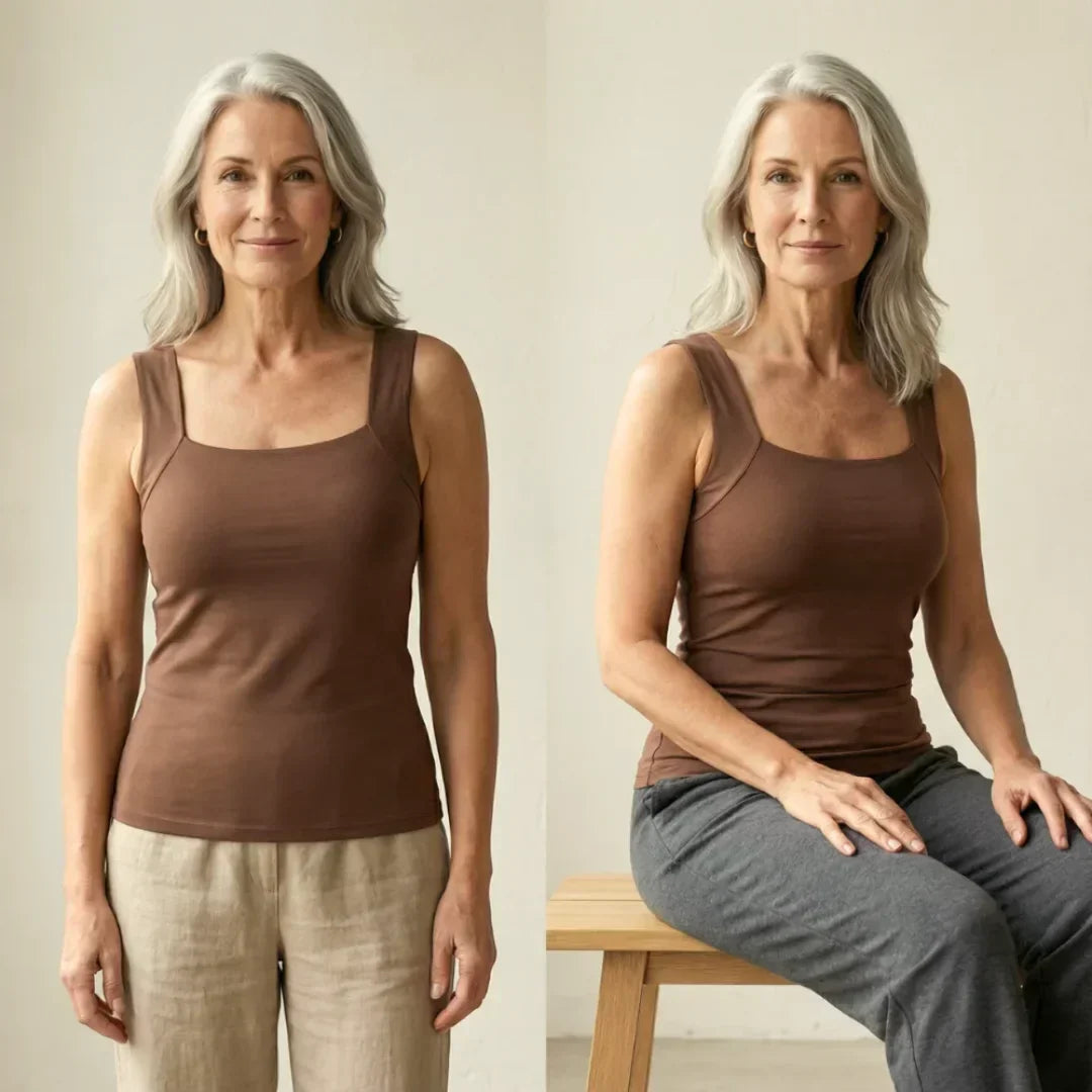 Roxanne | Built In Comfort Bra Tanktop | The Bellemont Sisters Australia