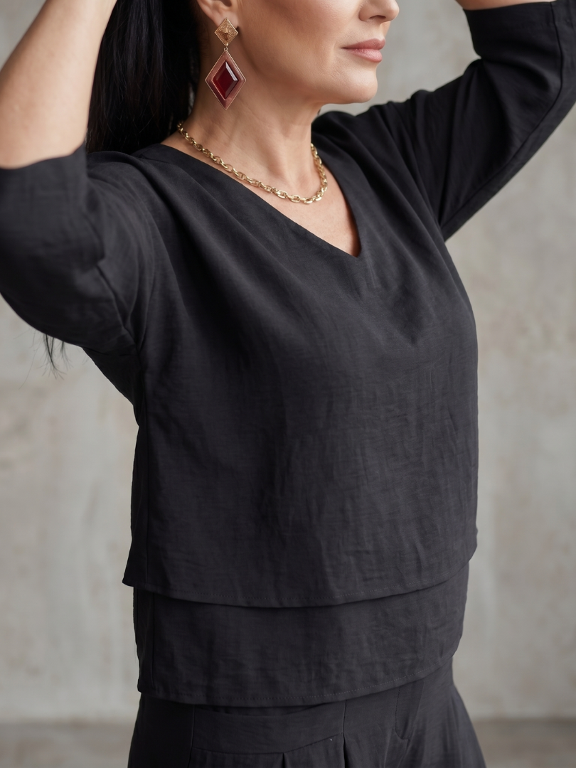 River | Layered Top Wide Leg Set | The Bellemont Sisters Australia