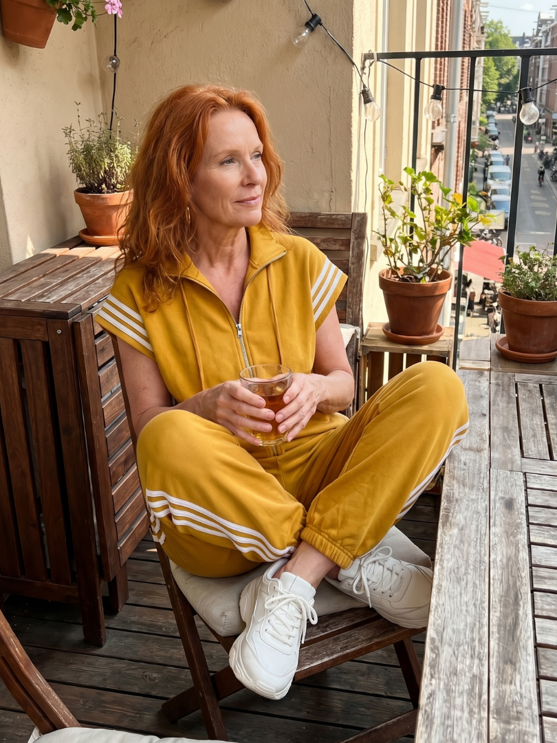 Lark | Zip Front Stripe Panel Jumpsuit | The Bellemont Sisters Australia