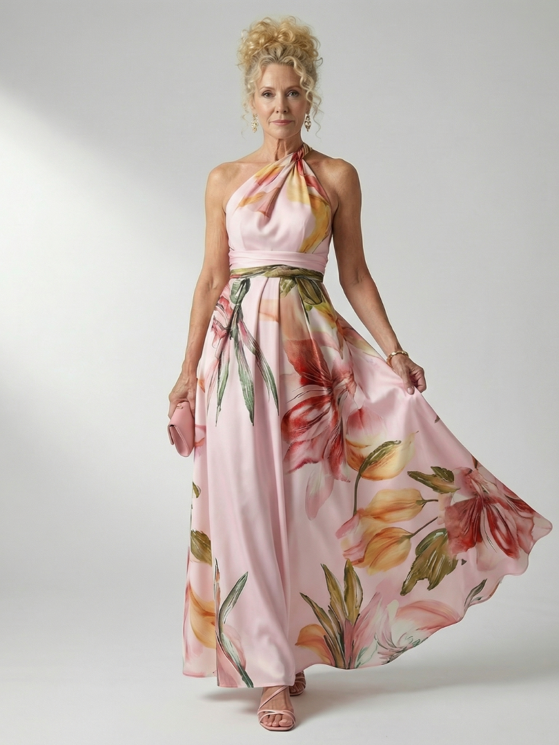 Amiel™ Light Floral Maxi Dress – Pink | The Bellemont Sisters Australia