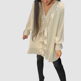 Elain™ Elegant Ruffled Blouse | The Bellemont Sisters Australia