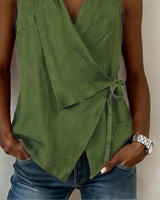 Brenda | Wide Strap Cross Top with Bow | The Bellemont Sisters Australia