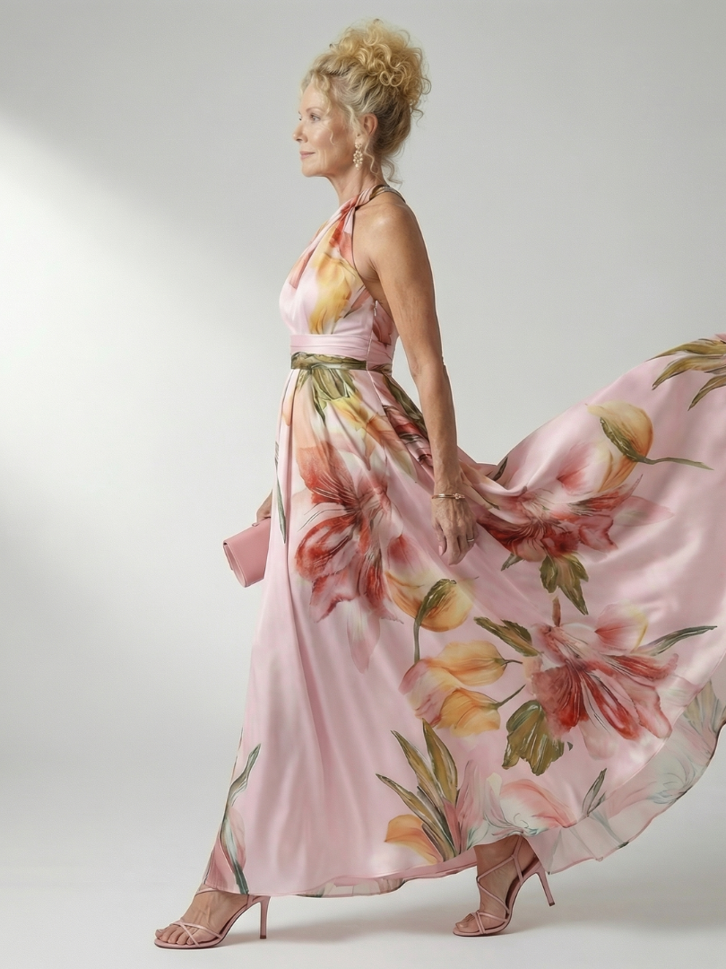 Amiel™ Light Floral Maxi Dress | The Bellemont Sisters Australia