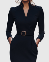 Claribel | Refined Midi Dress | The Bellemont Sisters Australia