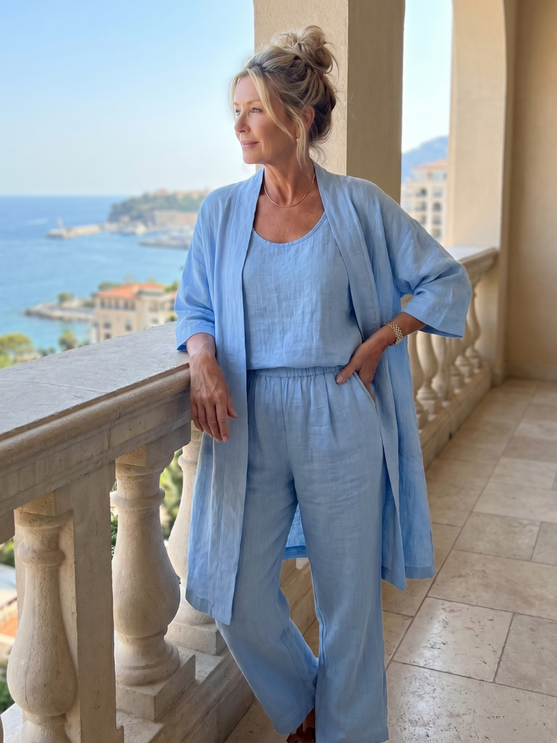 Yael | Three Piece Relaxed Top Pant Set | The Bellemont Sisters Australia
