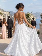 Valenne | Spaghetti Strap Full Lace Maxi Dress | The Bellemont Sisters Australia