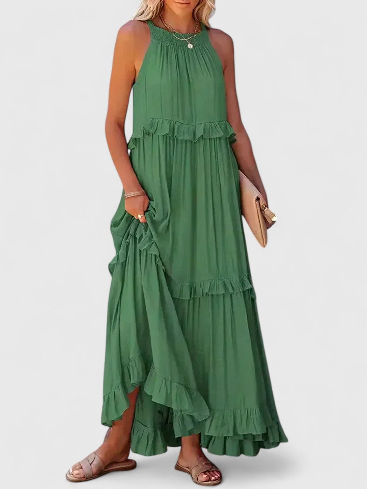 Shannon | Elegant Dress – Green | The Bellemont Sisters Australia