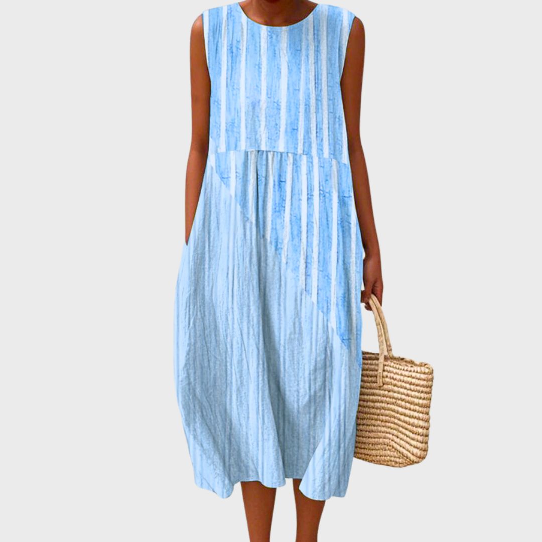 Sophryana | Comfortable Dress – Blue 2 | The Bellemont Sisters Australia