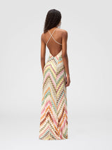 Mariana | Multicolor Knit V-Neck Maxi Dress | The Bellemont Sisters Australia