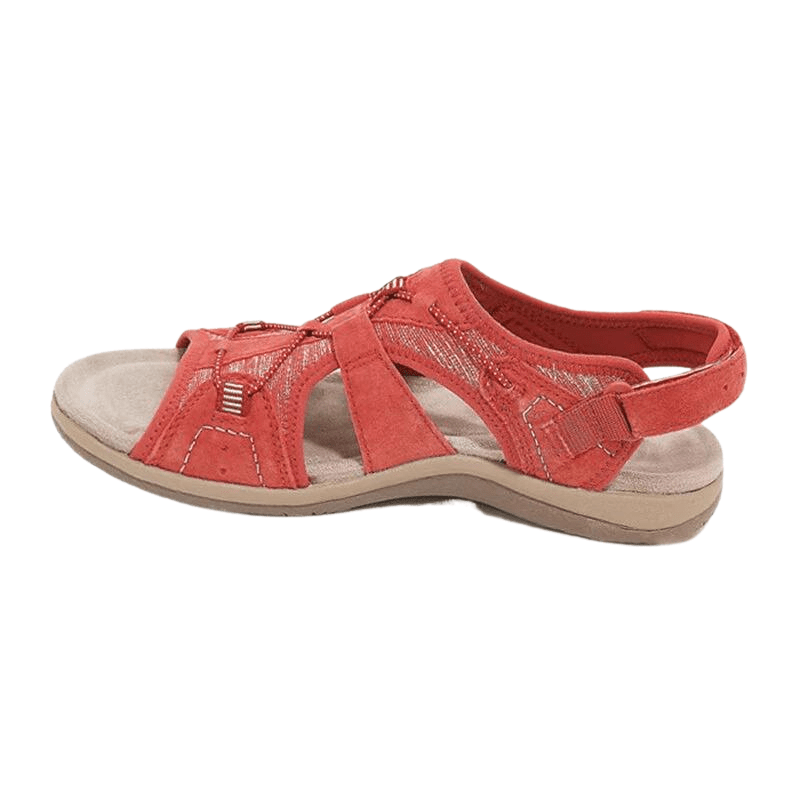 Sandro | Coastal Sandals – Red | The Bellemont Sisters Australia