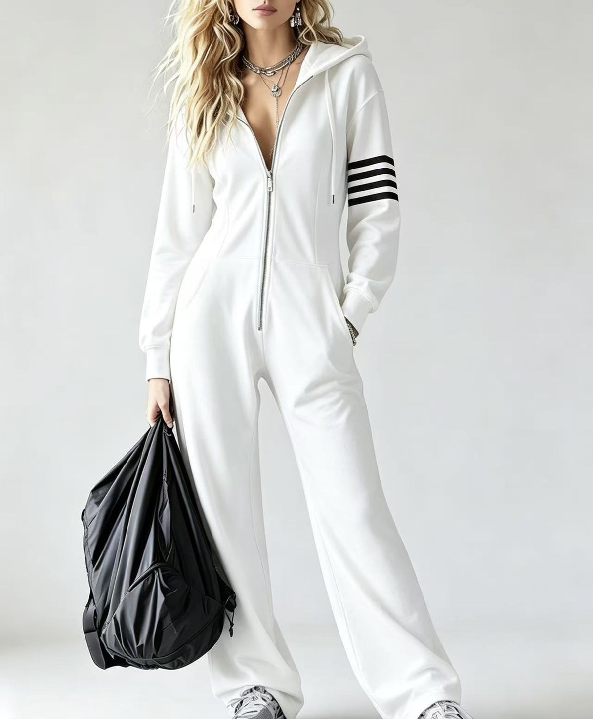 Beatrice™ Retro Jumpsuit – White | The Bellemont Sisters Australia