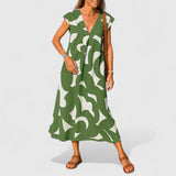 Lysandra | Sophisticated Maxi Dress – Green | The Bellemont Sisters Australia