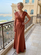 Samouse | Cap Sleeve Wrap Bodice Maxi Dress | The Bellemont Sisters Australia
