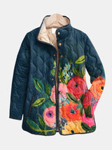 Amaya | Vintage Floral Print Quilted Jacket – Multicolor | The Bellemont Sisters Australia